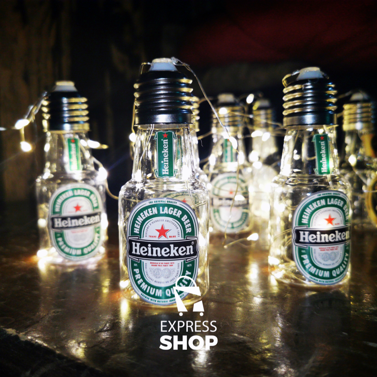 Luces LED Cerveza Heineken